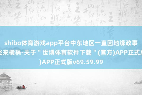 shibo体育游戏app平台中东地区一直因地缘政事的复杂性而飞来横祸-关于＂世博体育软件下载＂(官方)APP正式版v69.59.99