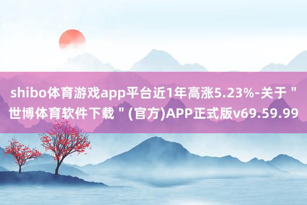 shibo体育游戏app平台近1年高涨5.23%-关于＂世博体育软件下载＂(官方)APP正式版v69.59.99